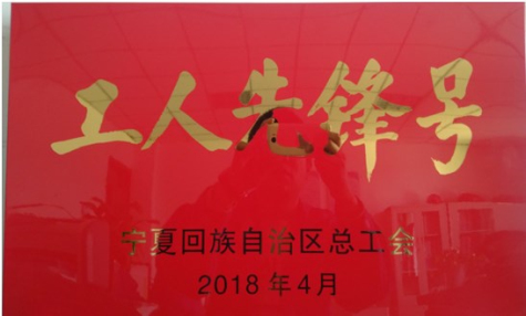 寧夏藍豐二車(chē)間生產(chǎn)甲班榮獲自治區“工人先鋒號”稱(chēng)號